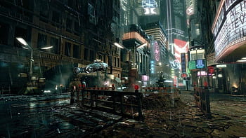 Premium Photo  City wallpaper dystopian futuristic cyberpunk city at night  3d rendering raster illustration