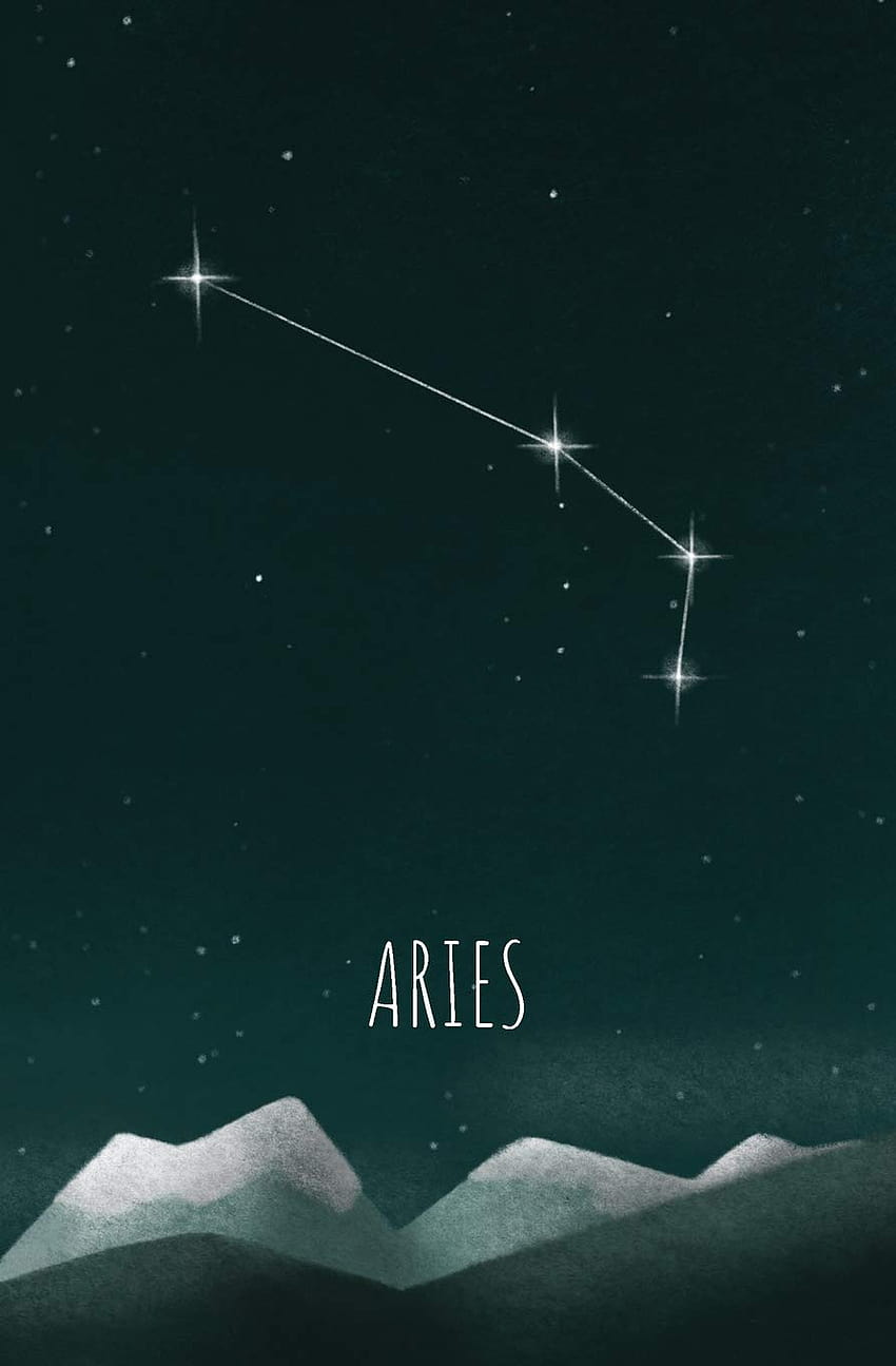 Aries Notebook: Zodiac Constellation Notebook, aries constellation HD phone wallpaper