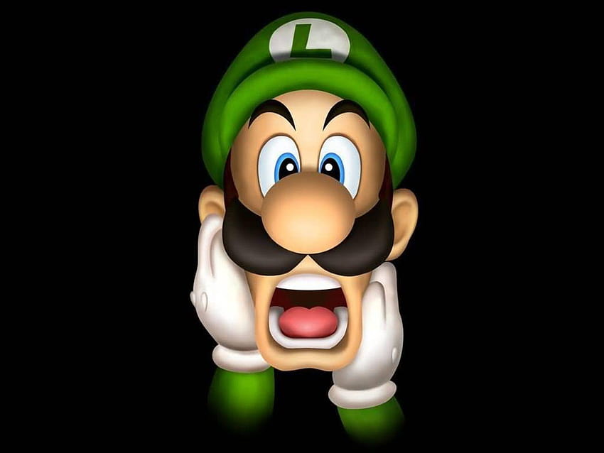 Luigi scared at ist HD wallpaper