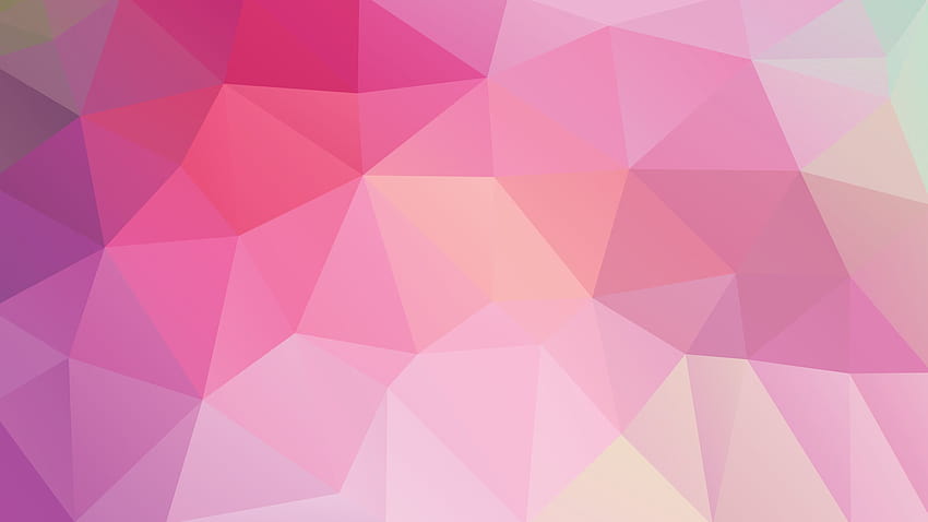 Pink Geometric, geometric shapes HD wallpaper