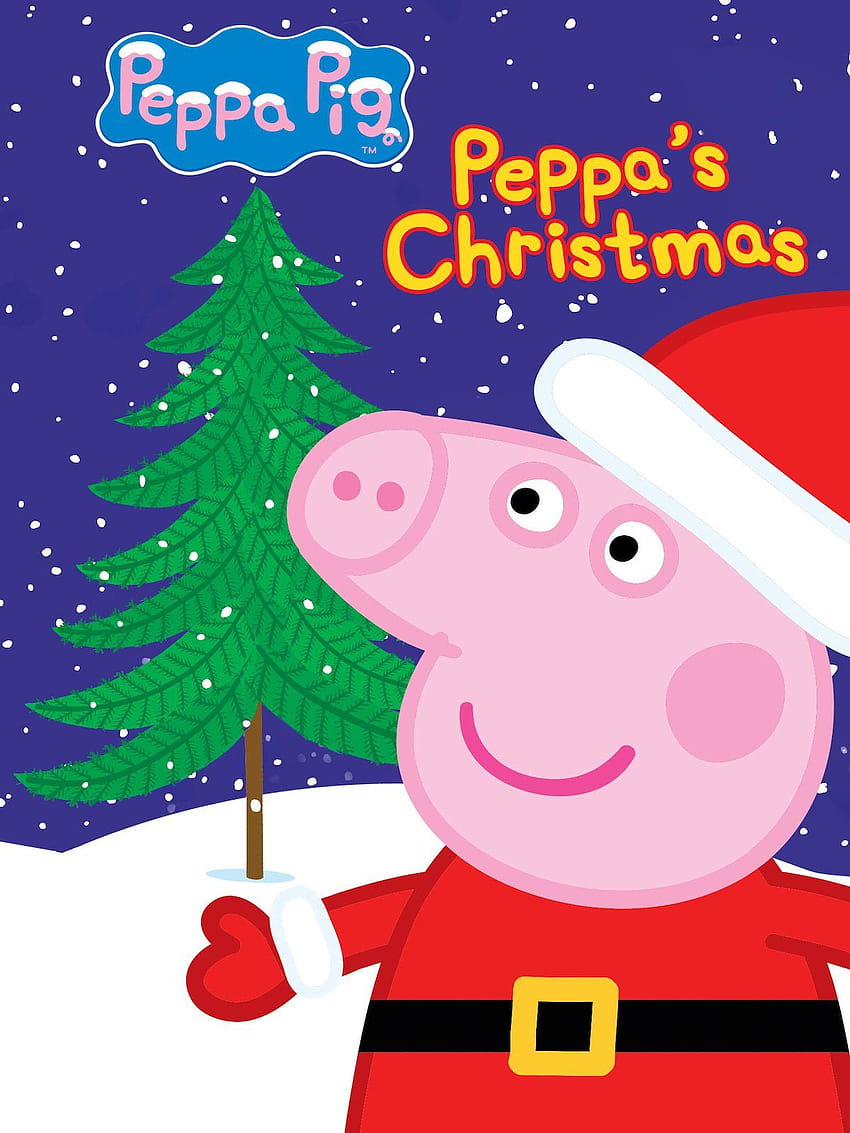 Гледайте Peppa Pig: Peppa's Christmas and Other Stories, коледен дядо HD тапет за телефон