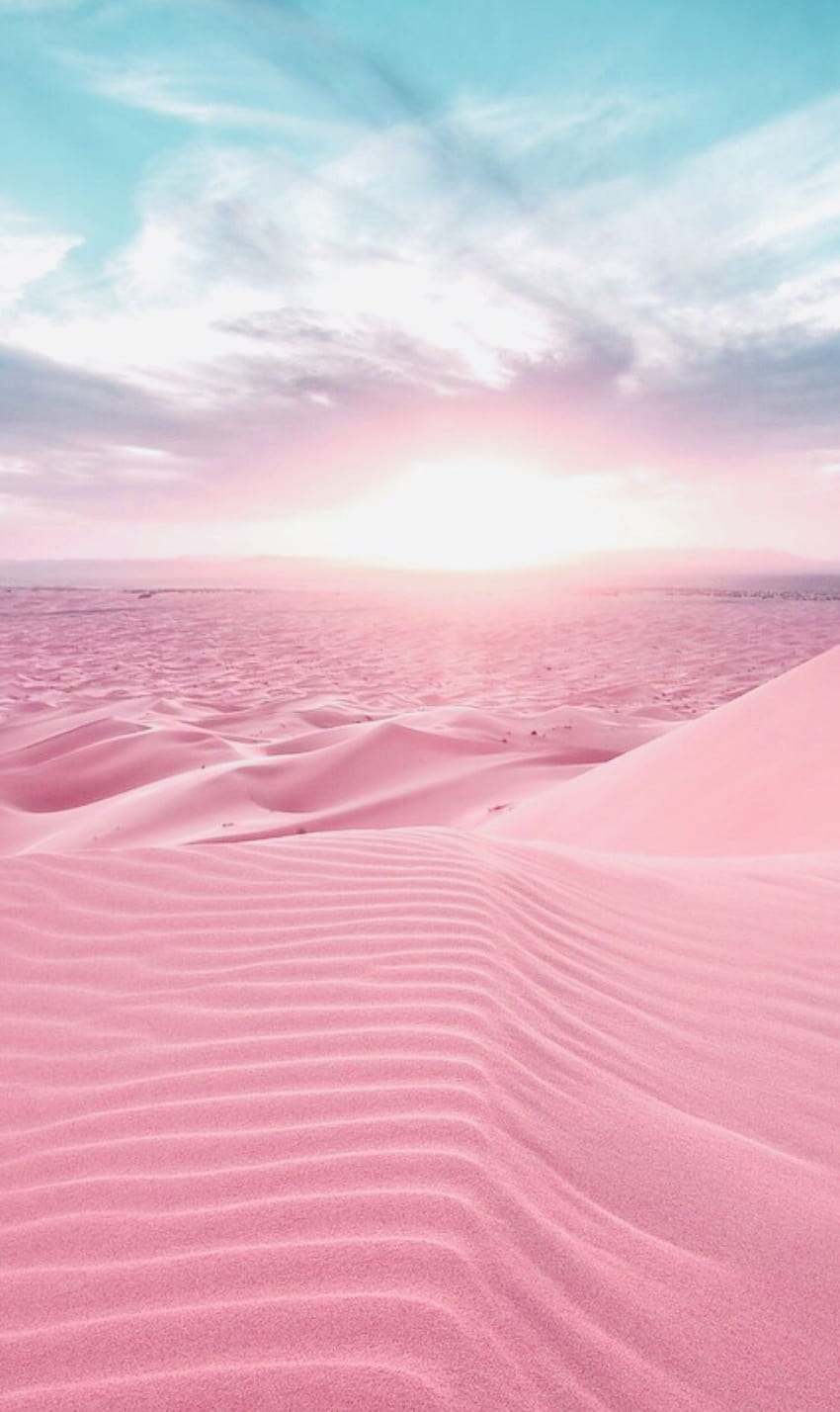 Sand, Pink, Sky, Desert, Natural environment, Dune ในปี 2020, ibex 35 HD phone wallpaper