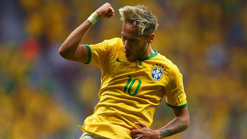 Neymar Jr 2014 Copa del Mundo Lo mejor de Brasil 4 1 Camerún, Neymar Jr Brasil fondo de pantalla