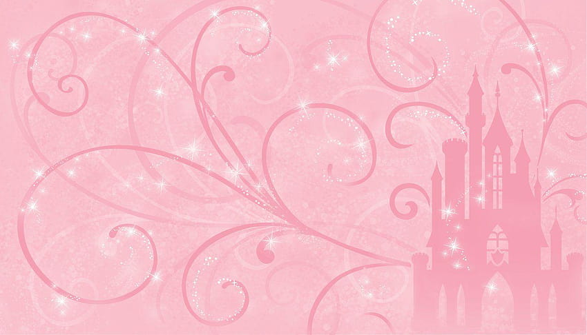 York Wallcoverings Walt Disney Kids II Princess Scroll Castle 10.5, castello delle principesse disney Sfondo HD
