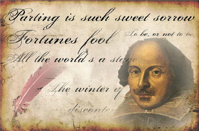 Shakespeare-Zitate. ZitateGram HD-Hintergrundbild