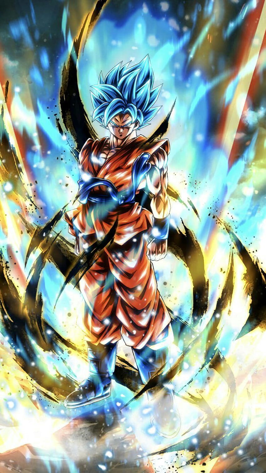 Goku super saiyan biru, dewa super saiyan ss goku wallpaper ponsel HD