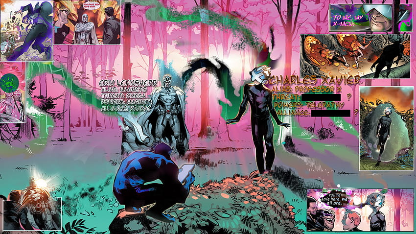 House Of X 작업 중: Marvel, magneto 및 Professor x HD 월페이퍼