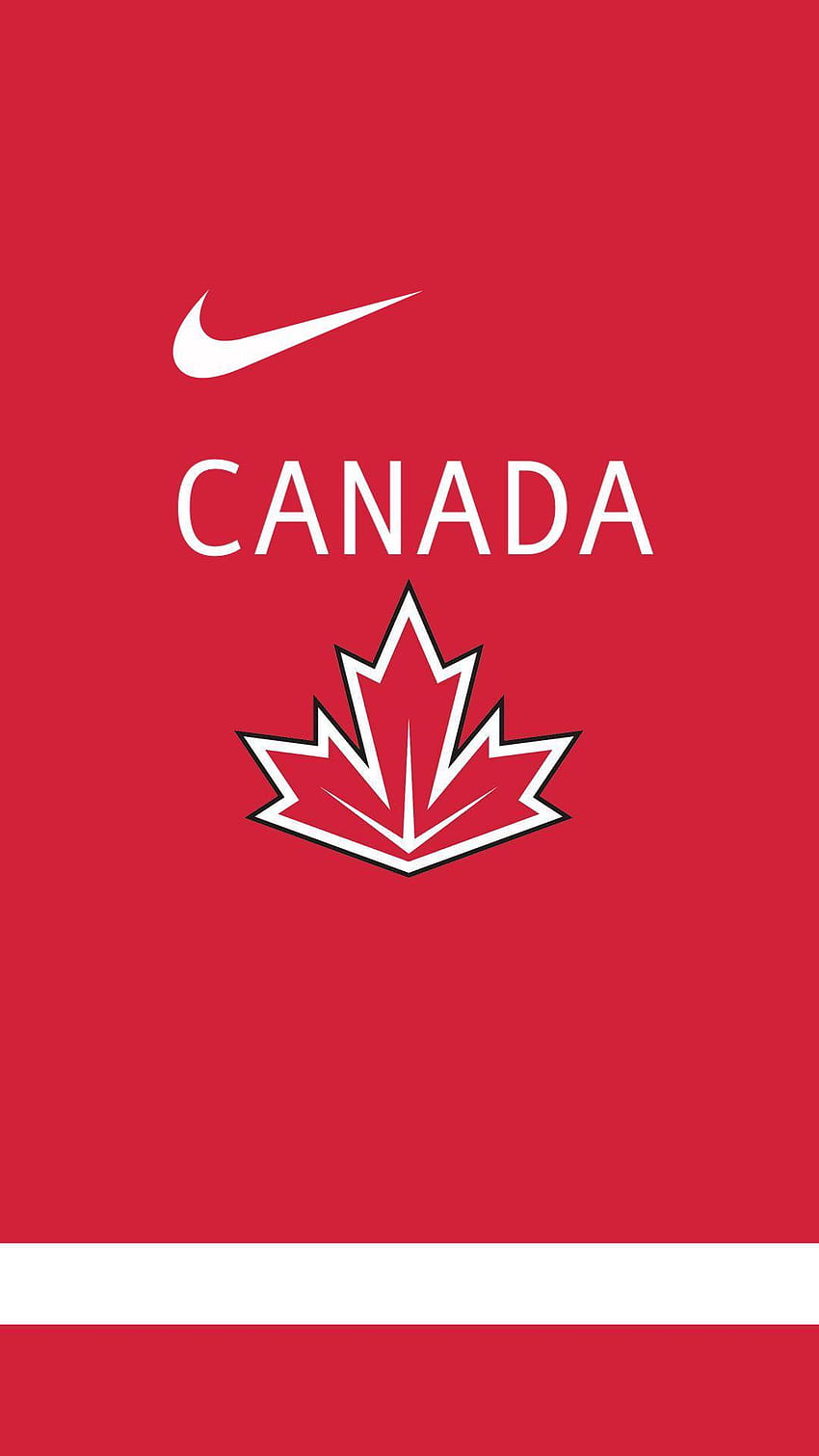 Edited an from google to look like the team Canada jerseys. Thought I'd share in case anyone else would want a new ! : r/hockey, hockey canada HD phone wallpaper