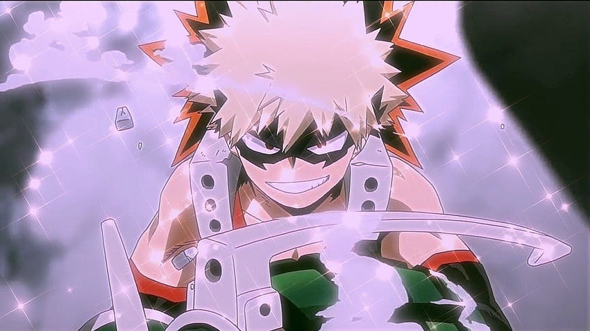 heartthrob bakugo edit, glitter bakugou HD wallpaper