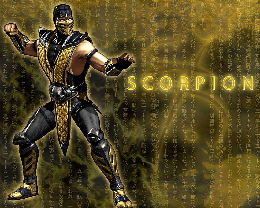 Scorpione, mortal kombat vs dc Sfondo HD