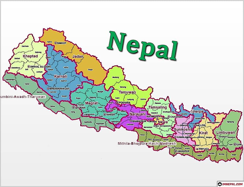 네팔 지도, 네팔 지도 HD 월페이퍼