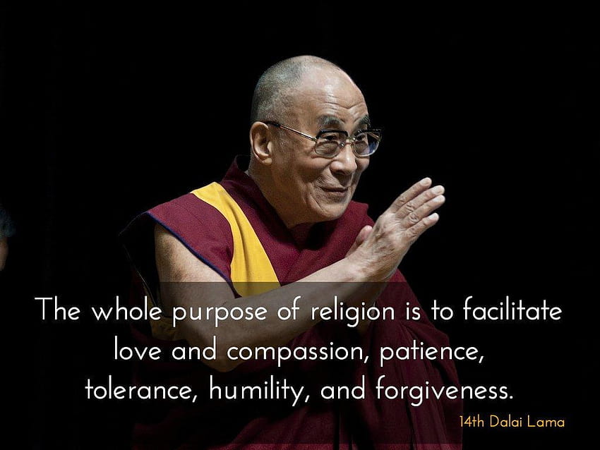 Apenas citações de Dharma no Twitter:, 14º Dalai Lama papel de parede HD