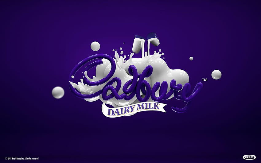 Verre et moitié de joie, lait laitier Cadbury Fond d'écran HD