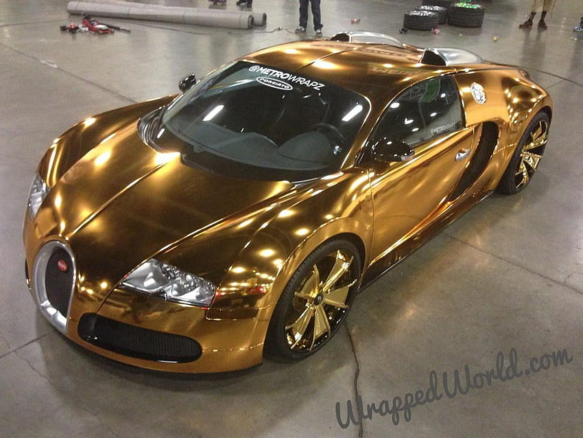 Bugatti Car, golden cars HD wallpaper
