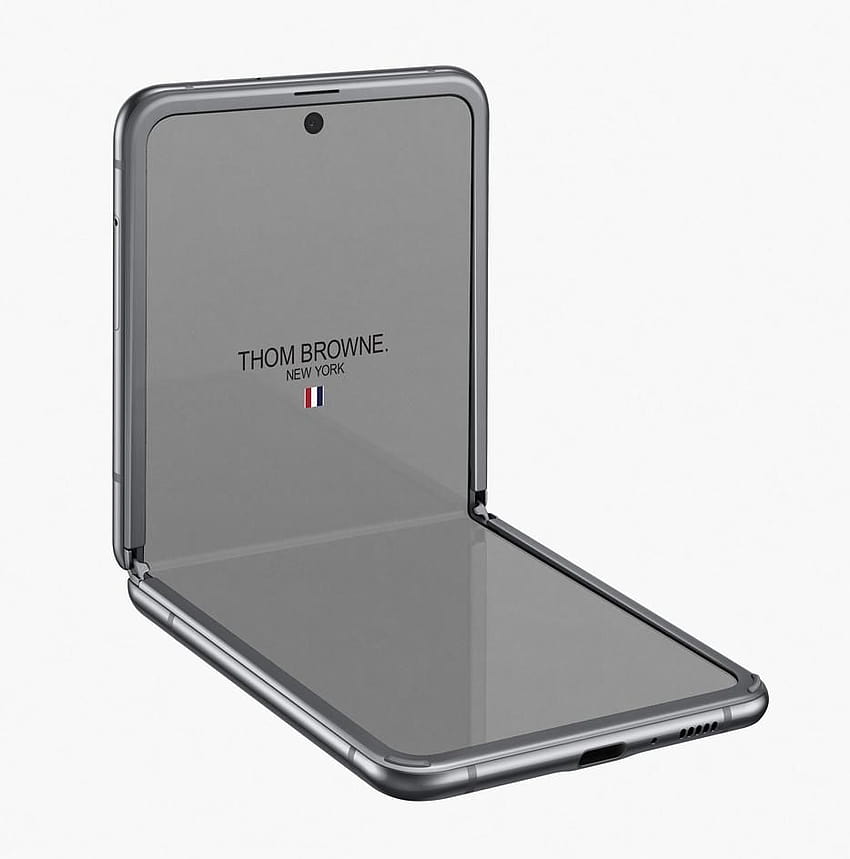 Thom Browne flips the lid for Samsung's latest folding phone HD phone wallpaper