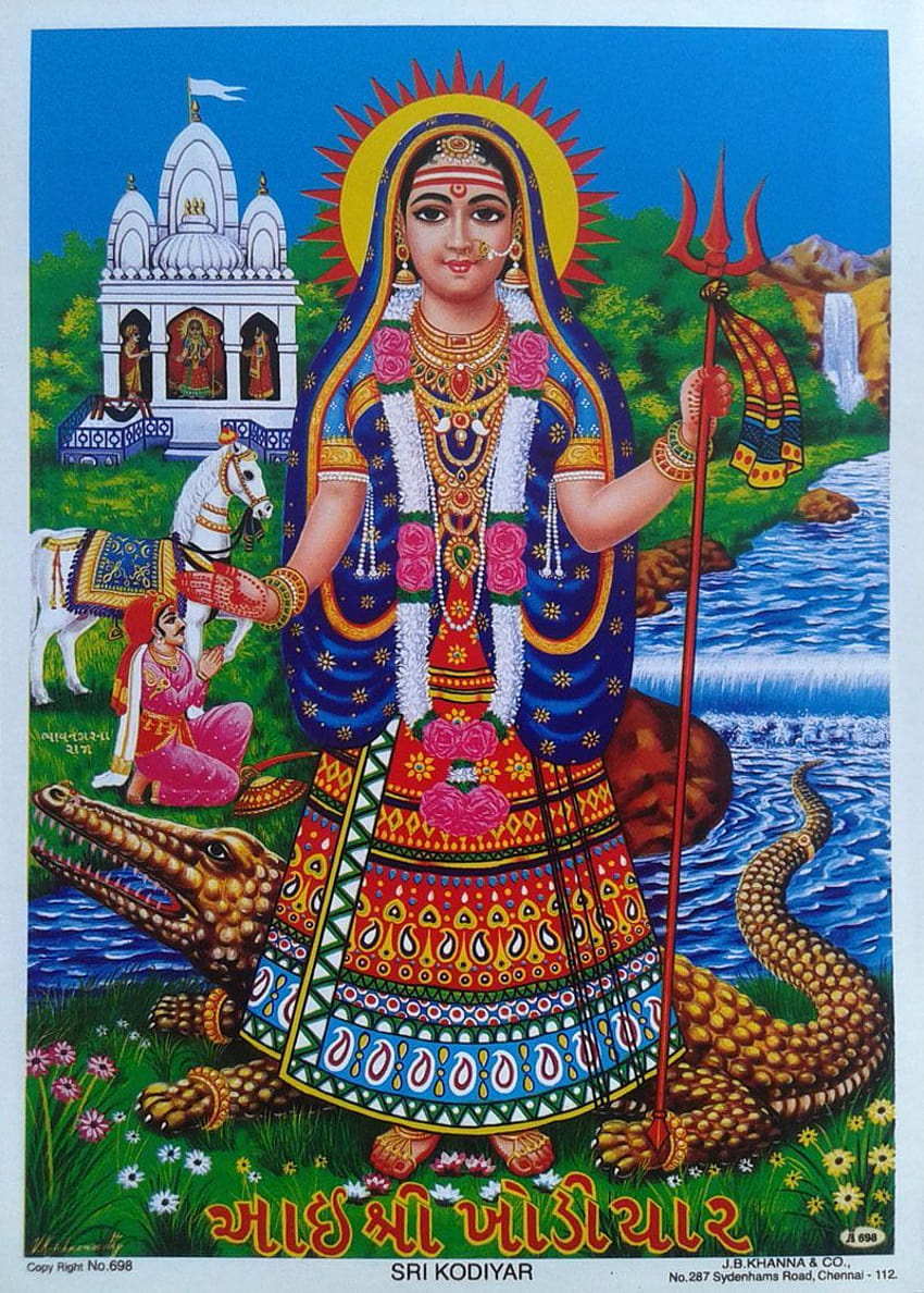 女神グジャラート、Khodiyar Maa、 HD電話の壁紙