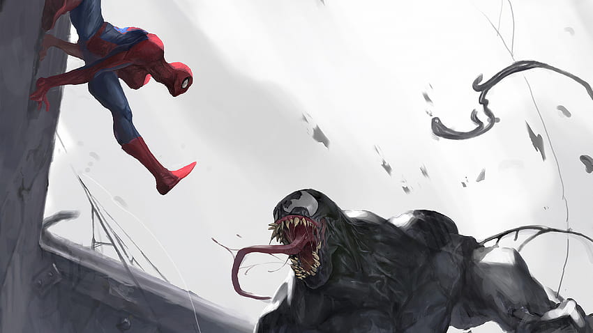 Spider Man Vs Venom Arte, veneno y hombre araña fondo de pantalla | Pxfuel