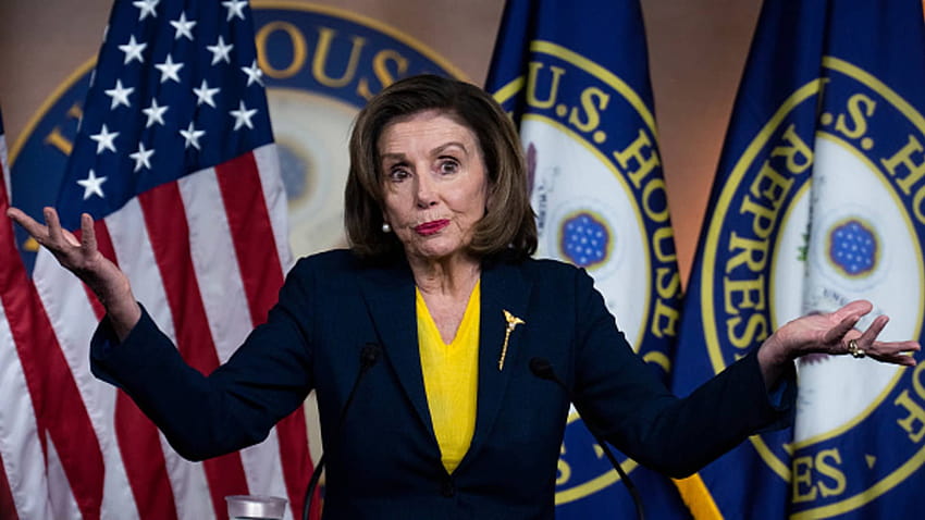 Die Sprecherin des Repräsentantenhauses, Nancy Pelosi, lehnt ein Verbot von Aktienkäufen durch Kongressabgeordnete ab HD-Hintergrundbild