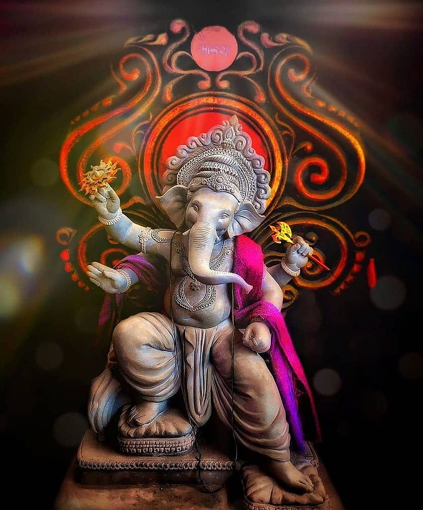 Señor Ganesha, chintamani ganpati fondo de pantalla del teléfono