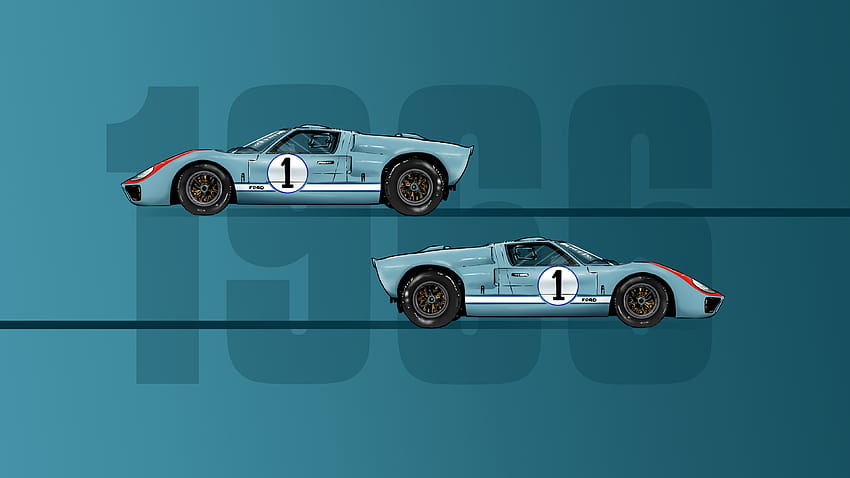 Le Mans Ford GT40 1966, Ford GT 40 2021 fondo de pantalla