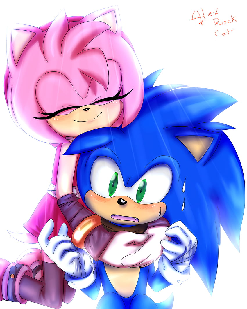 Die besten 5 Sonamy on Hip, Sonic und Amy Kiss HD-Handy-Hintergrundbild