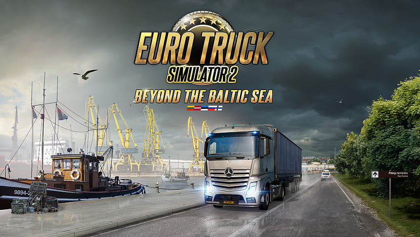 Euro Truck Simulator 2 Más allá del mar Báltico Cubierta para PC fondo de pantalla