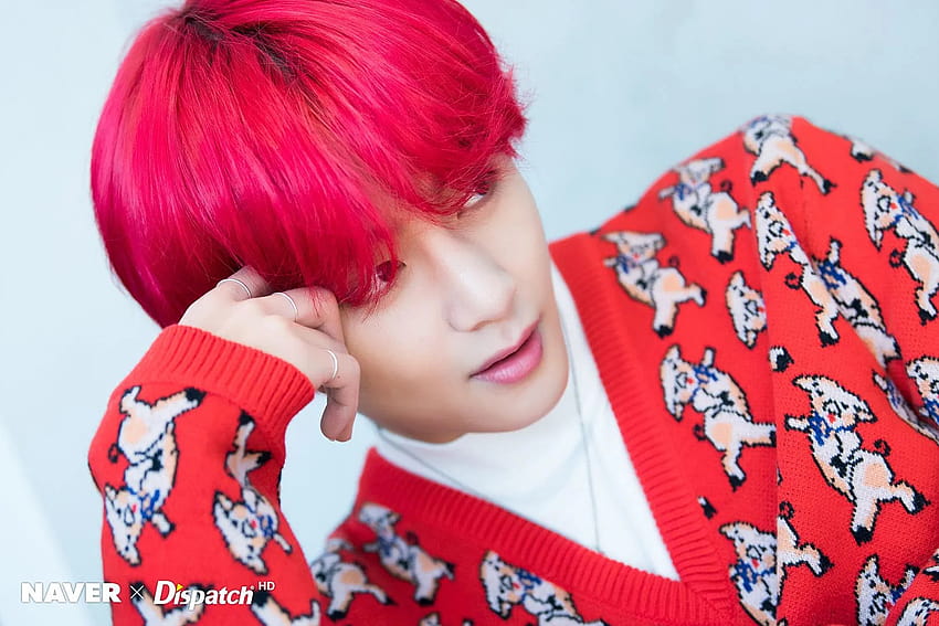 NAVER x DISPATCH ] BTS's V Christmas, bts v red hair HD wallpaper