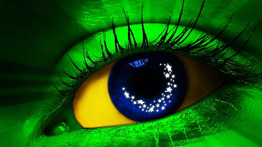 Bandera de brasil de fondo.
