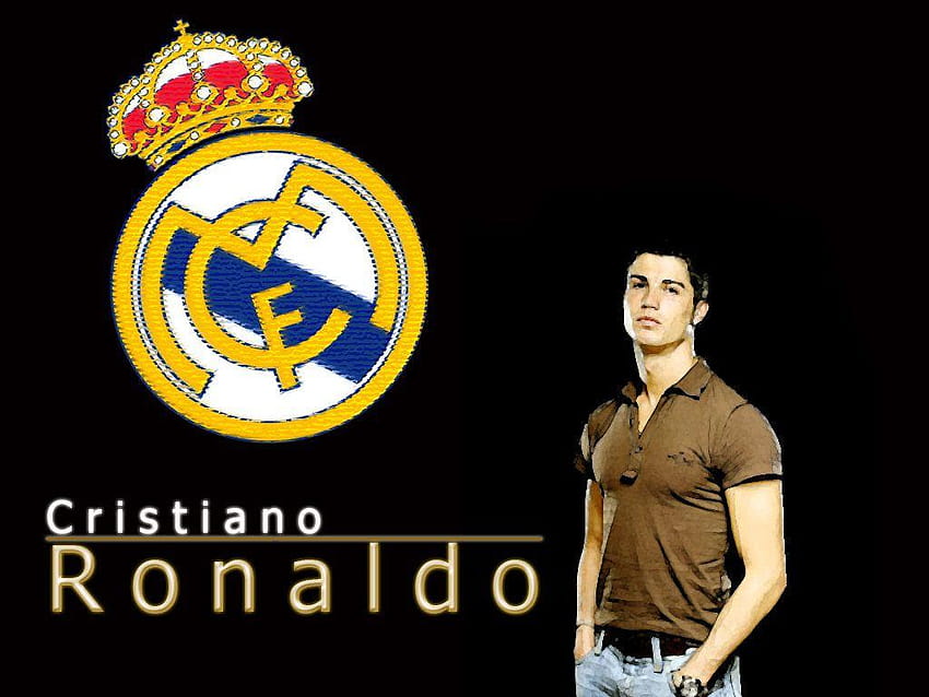 Cristiano Ronaldo Real Madrid, cr7 logo HD wallpaper