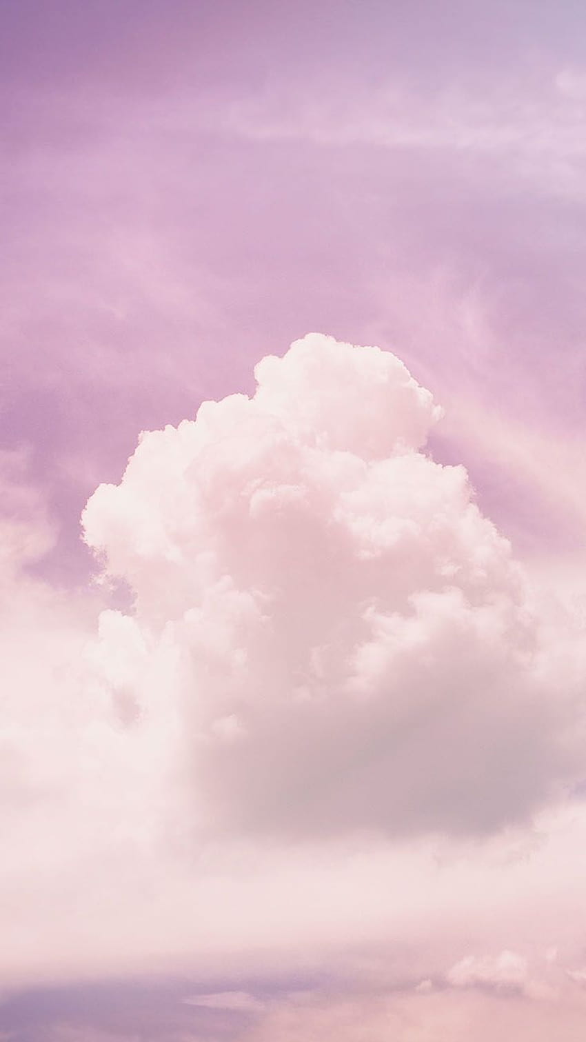 22 iPhone Untuk Orang Yang Hidup Di Cloud 9, iphone awan ungu merah jambu wallpaper ponsel HD