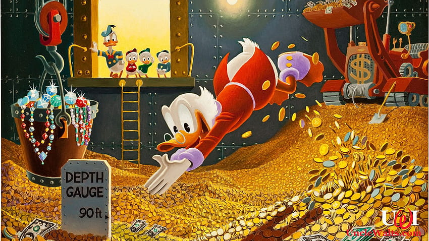 Scrooge McDuck vergi beyannamelerini vermeyi reddediyor HD duvar kağıdı