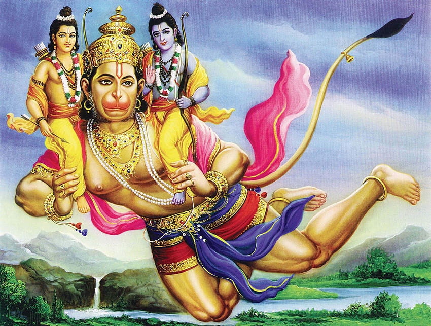 The Fresh : New of Hanumanji, flying hanuman HD wallpaper | Pxfuel
