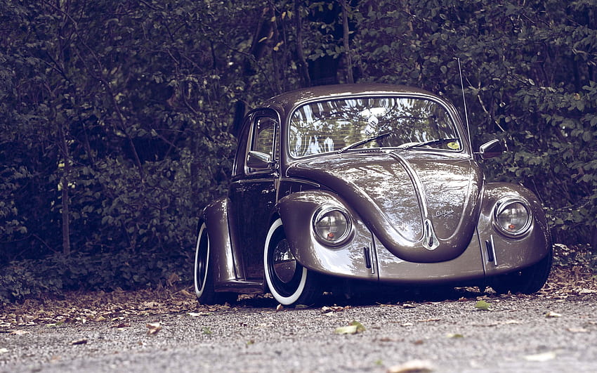 93 Volkswagen Beetle, vintage purple cars HD wallpaper