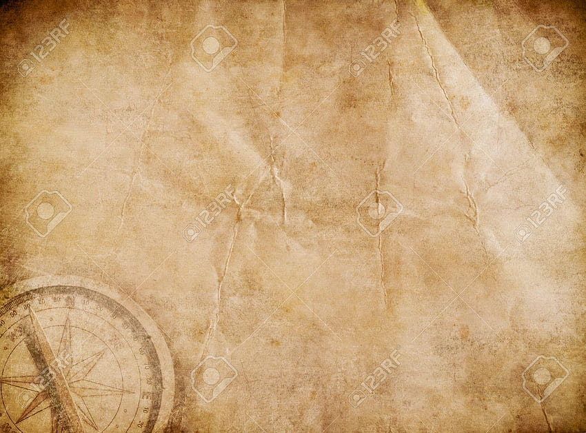 Stara mapa skarbów piratów, tło skarbów piratów Tapeta HD