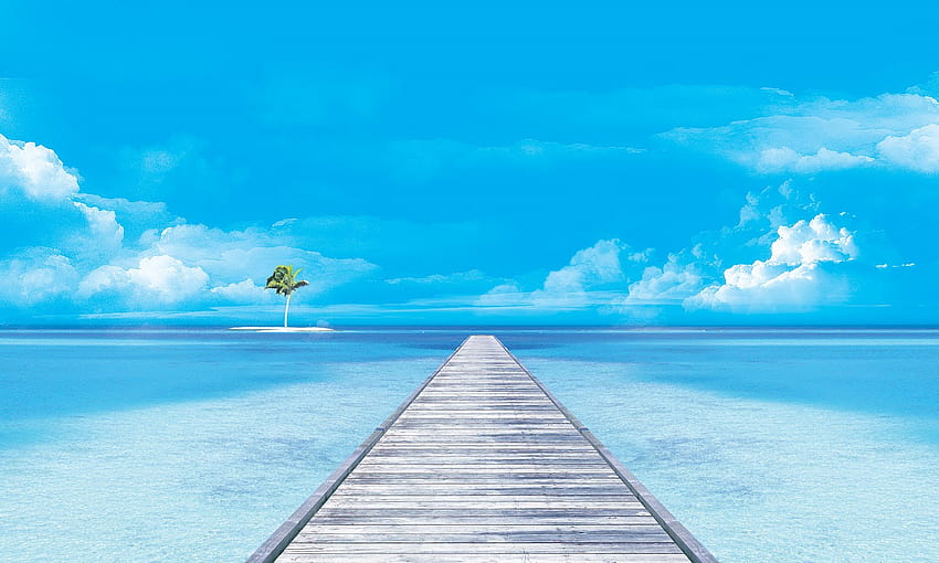 Pemandangan Laut Alami, pemandangan terbaik Wallpaper HD
