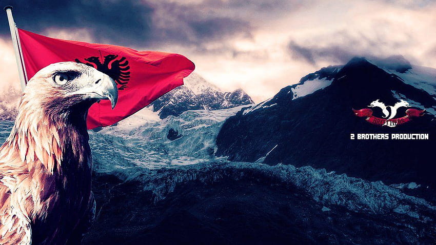 Flaga Albanii, flaga Albanii Tapeta HD