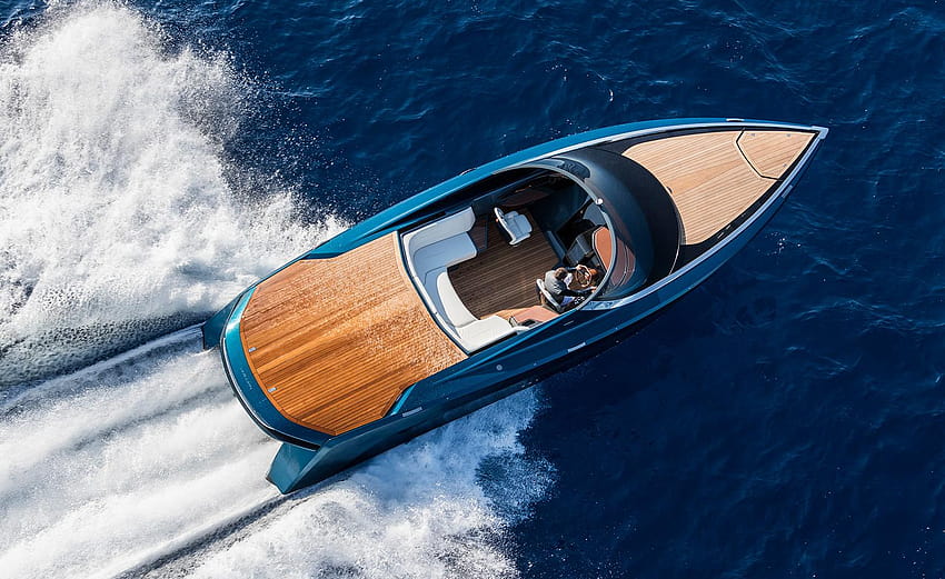 Aston Martin designs a gran turismo for the seas, motorboat HD wallpaper