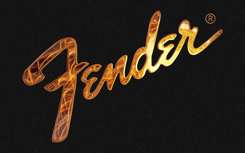 Лого на Fender, лого на китара HD тапет