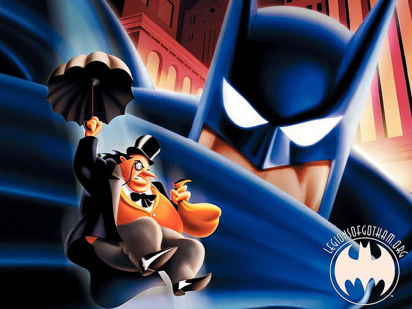 Batman and the Penguin, the batman cartoon HD wallpaper