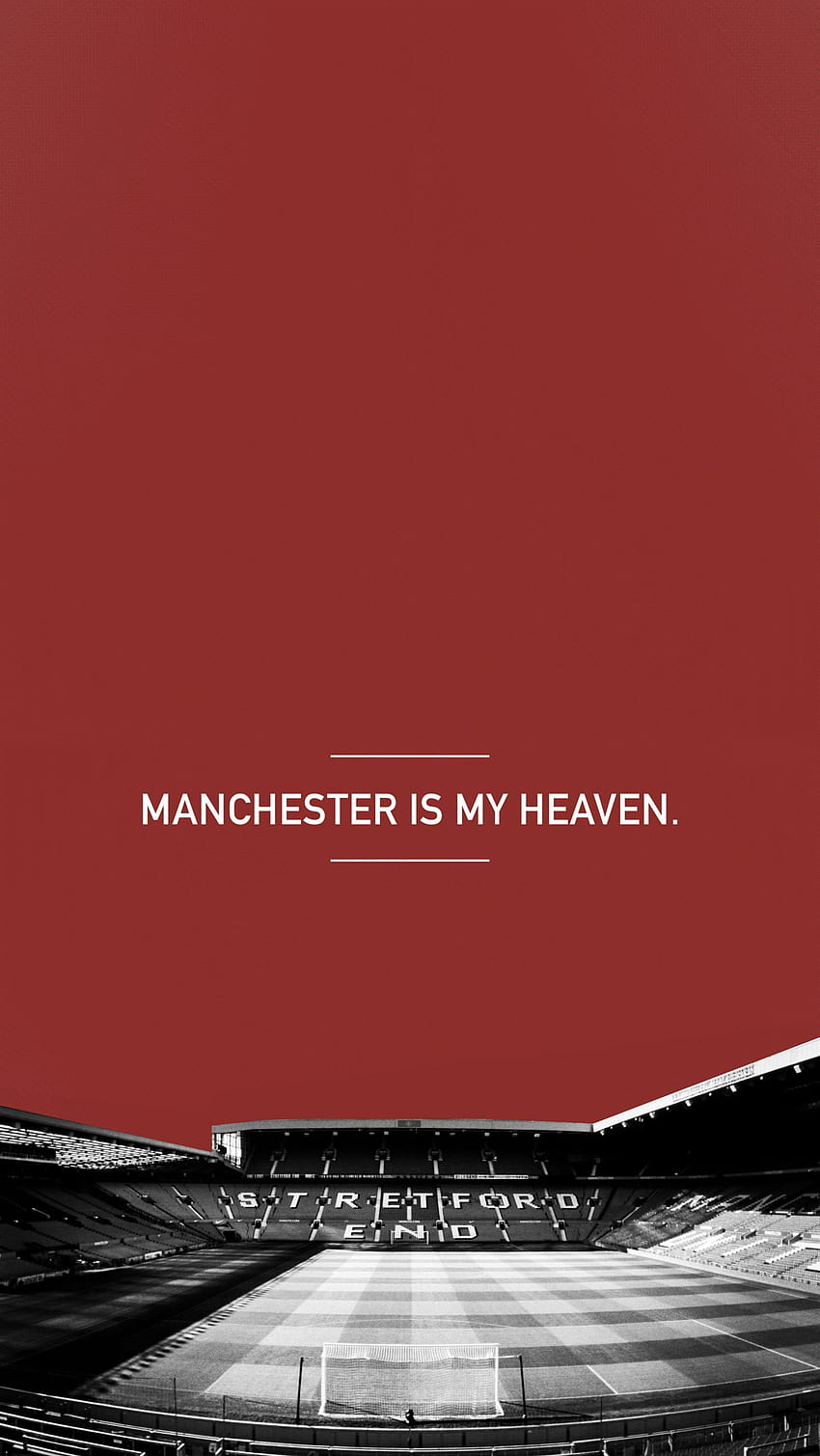 Hice algunos iPhone minimalistas de United, Manchester fondo de pantalla del teléfono