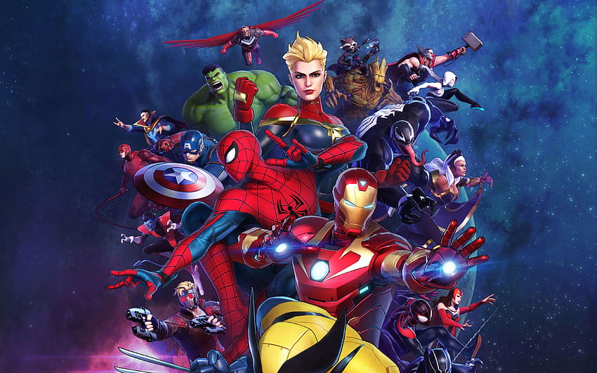 Captain America Captain Marvel Daredevil Doctor Strange Falcon Marvel Comics Groot Hulk Iron Man Mil Wallpaper HD