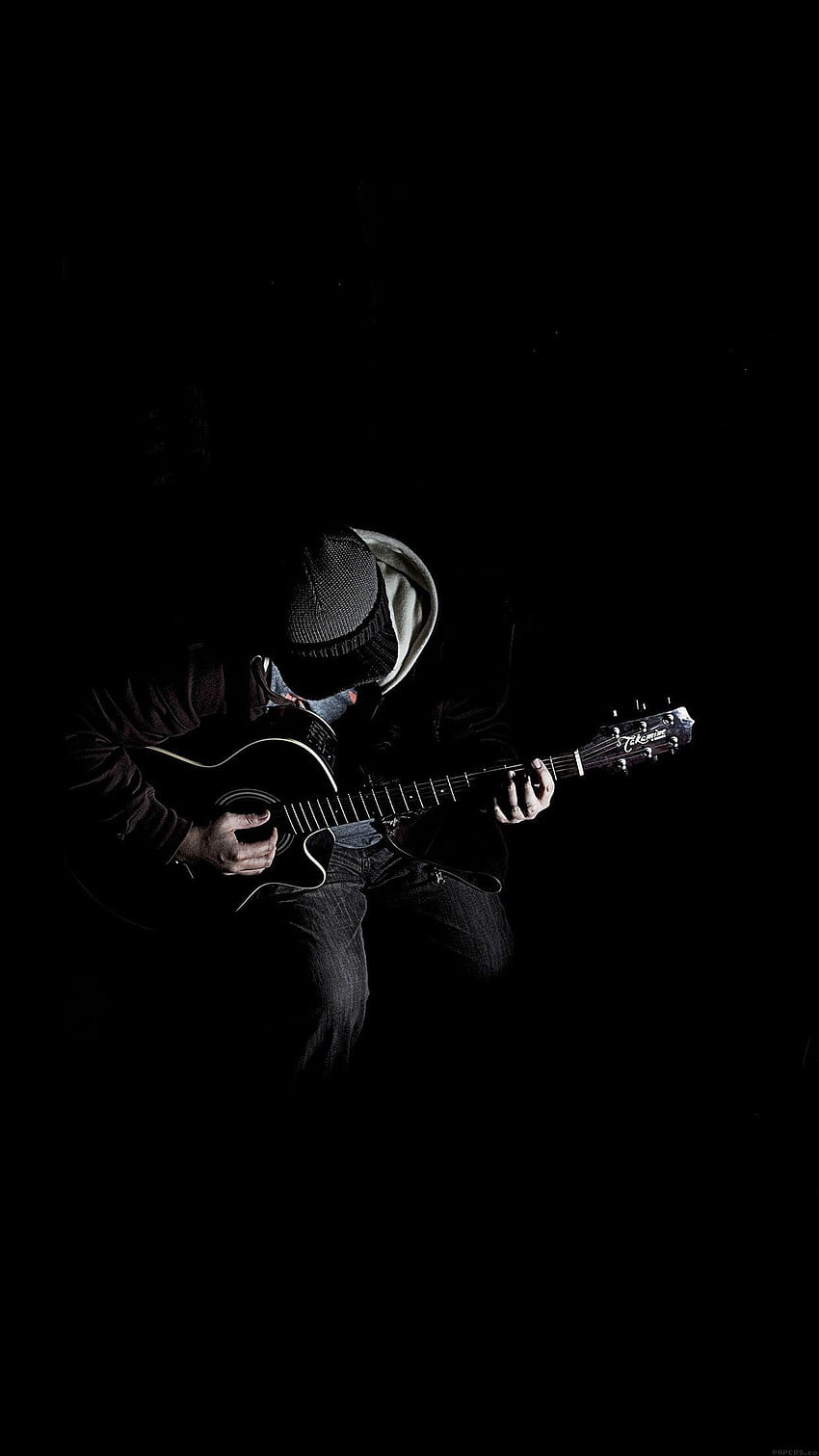 Out The Dark Guitar Player Musik Android, dunkles Android HD-Handy-Hintergrundbild