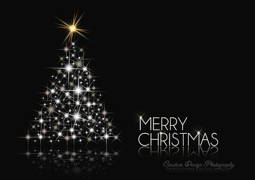 Merry Christmas Black And White Christmas, christmas black and gold HD wallpaper