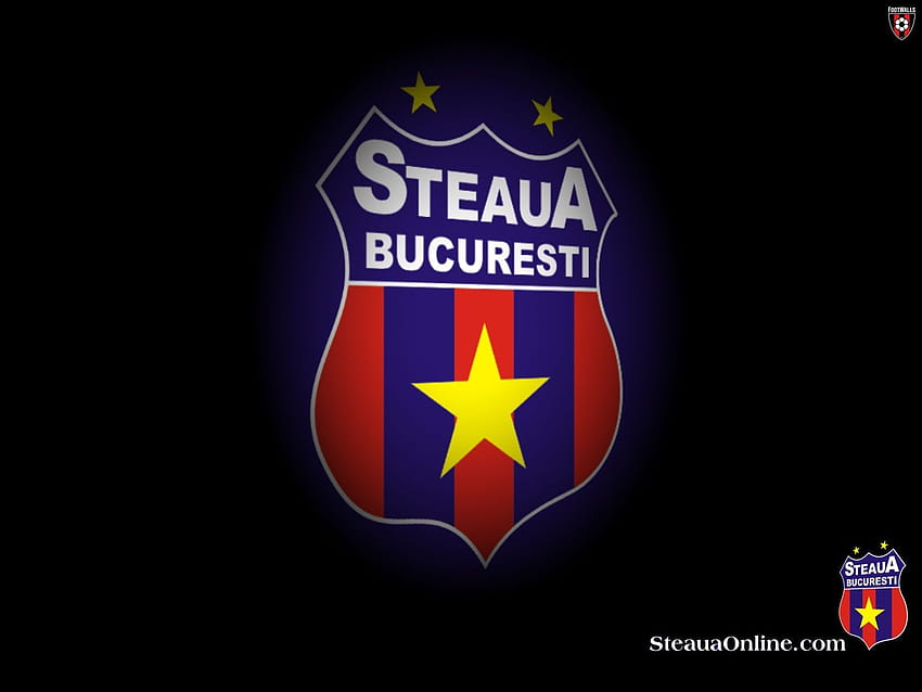 FC Steaua Bucharest, FCSB Romanian football club, Steaua logo, silk flag,  Romanian Liga 1, HD wallpaper