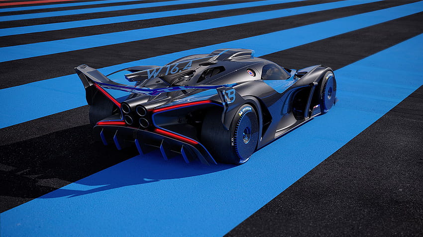 2020 Bugatti Bolide Concept, спецификации и видеоклипове HD тапет