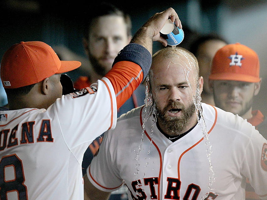 2018 Evan Gattis Game Used Memorial Day Two Home Run Jersey — BOM SQUAD