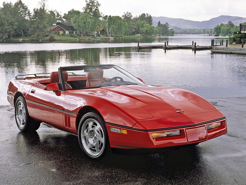 1987 เชฟโรเลต Corvette C4 เปิดประทุน วอลล์เปเปอร์ HD