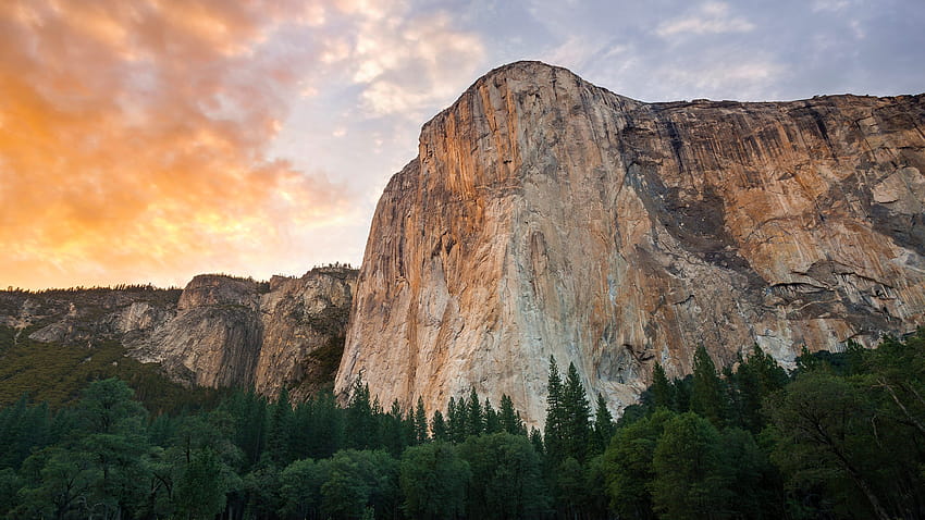 다음은 OS X Yosemite의 아름다운 새 요세미티 국립공원 산입니다. HD 월페이퍼