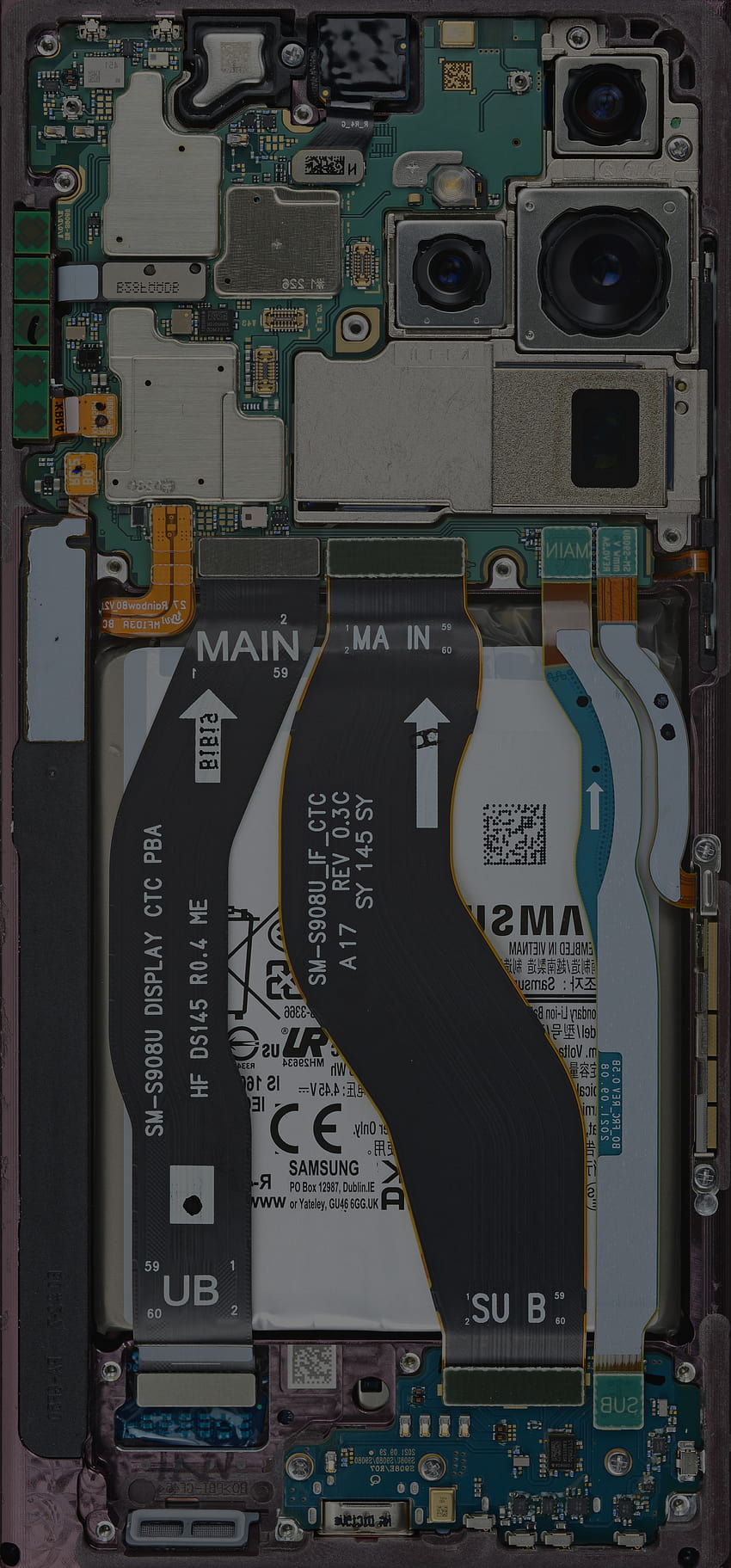 Desmontaje Galaxy S22 Ultra y Vanilla, samsung 2022 fondo de pantalla del teléfono