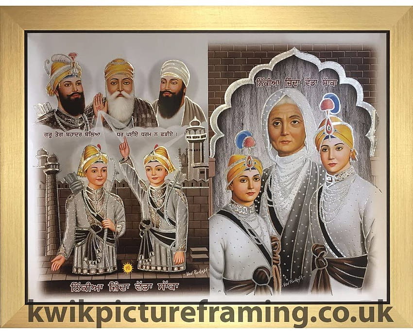 Chaar Sahibzaade With Mata Gujri Framed HD wallpaper | Pxfuel
